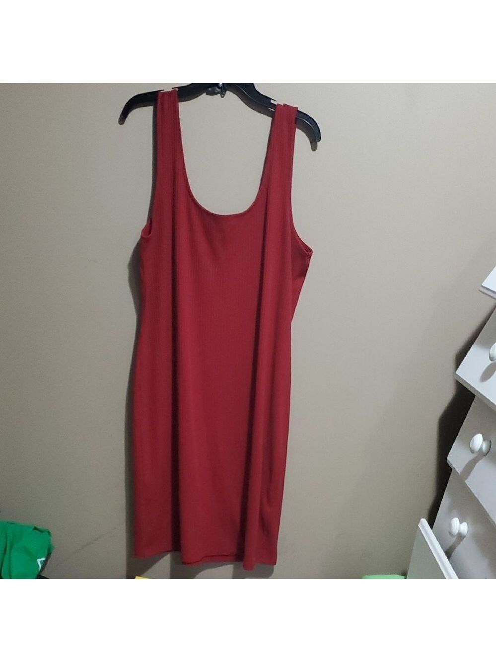 Forever 21 Red Ribbed Mini Dress Size 3X